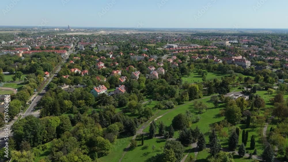 Beautiful Landscape Houses Chelm Aerial View Poland Beautiful Landscape Houses Chelm Aerial View Poland