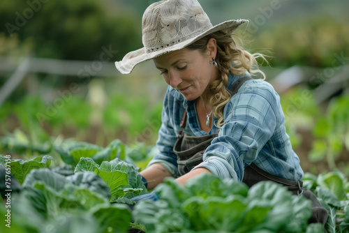 Female organic farmer  © rouda100