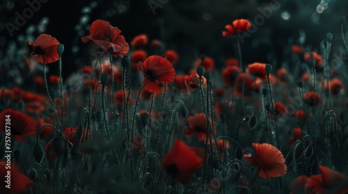 Dreamy Wild Poppies Field - Serene and Vibrant