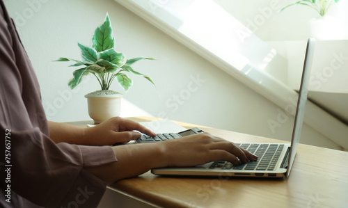Auditor or internal revenue service staff , Business woman checking annual financial statement of company. Audit concept photo