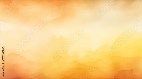 Amber Horizon: Warm Watercolor Gradient of Sunset Glow 