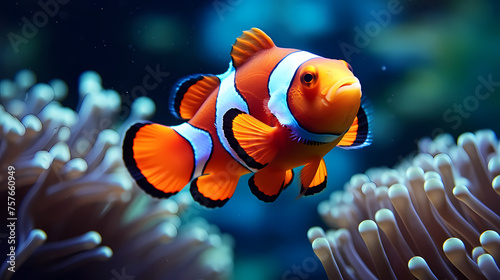 clownfish on coral reef