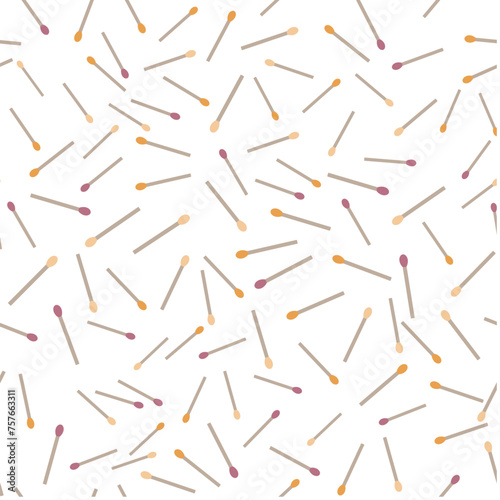 Colorful pattern of matchsticks vector illustration.