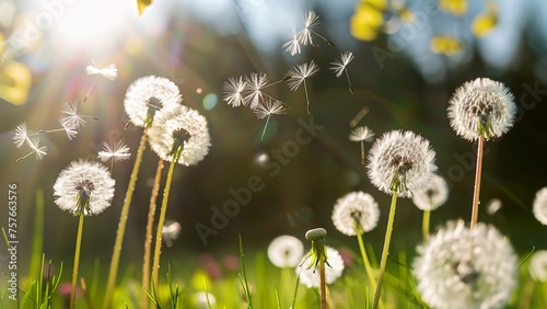 dandelion seed background