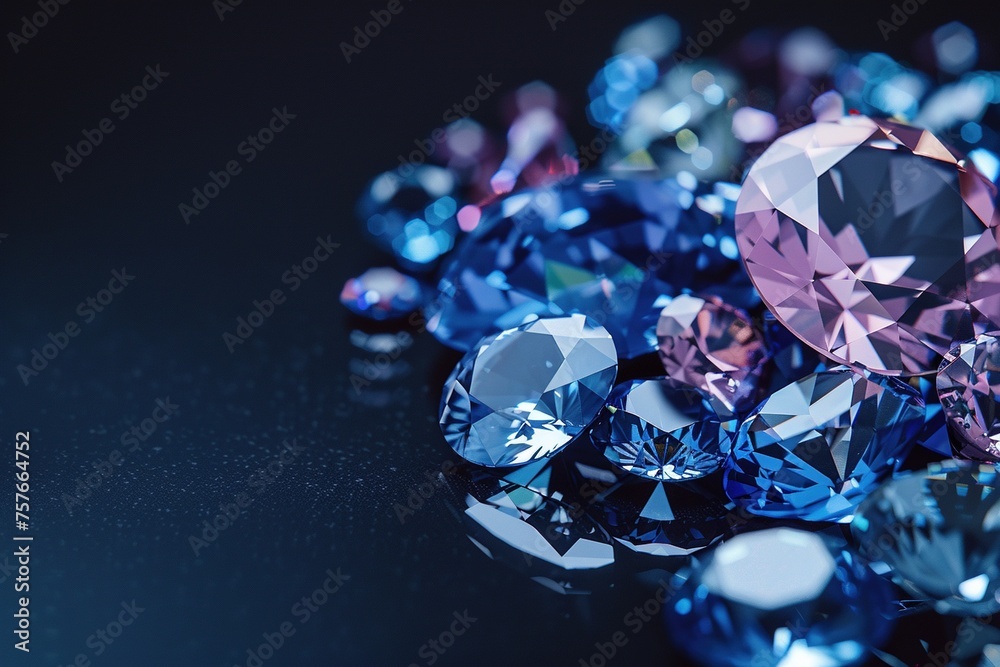 Sapphire Radiance: Gems of Beauty on Black Background,A Tapestry of Gemstones: Sapphire, Amethyst, Ruby, and Beyond Sapphire Radiance: Gems of Beauty on Black Background,A Tapestry of Gemstones: Sapphire, Amethyst, Ruby, and Beyond