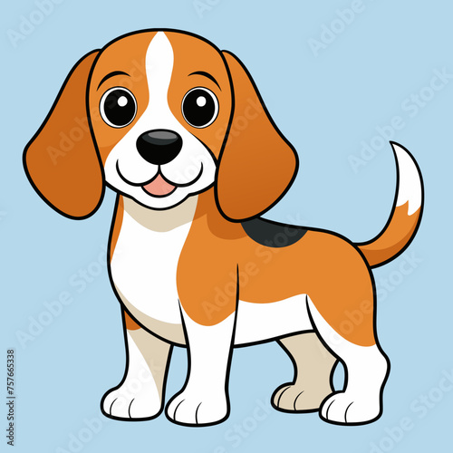 beagle vector cartoon