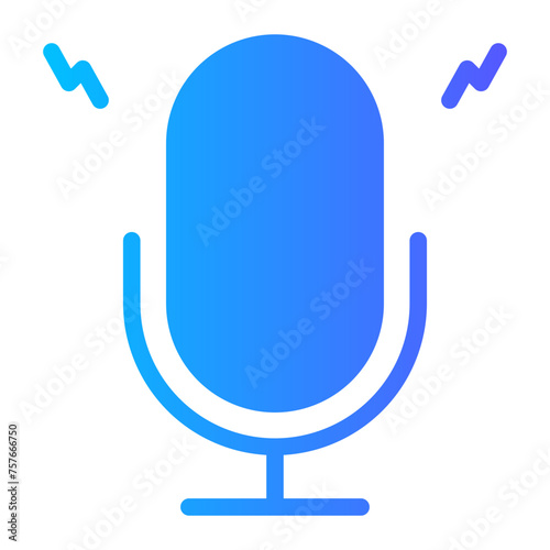 microphone gradient icon