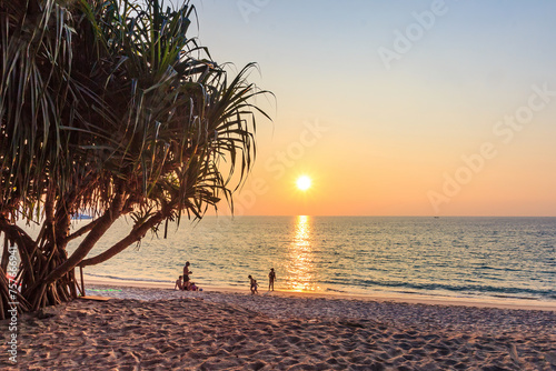 People on Bang Tao beach