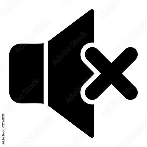 audio off glyph icon