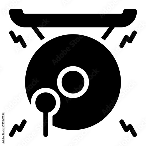 gong glyph icon