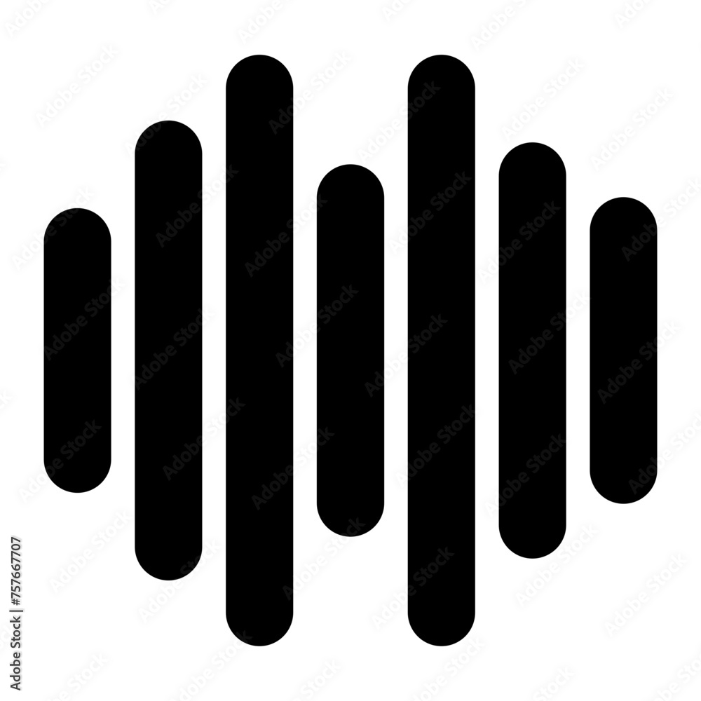 sound waves glyph icon sound waves glyph icon