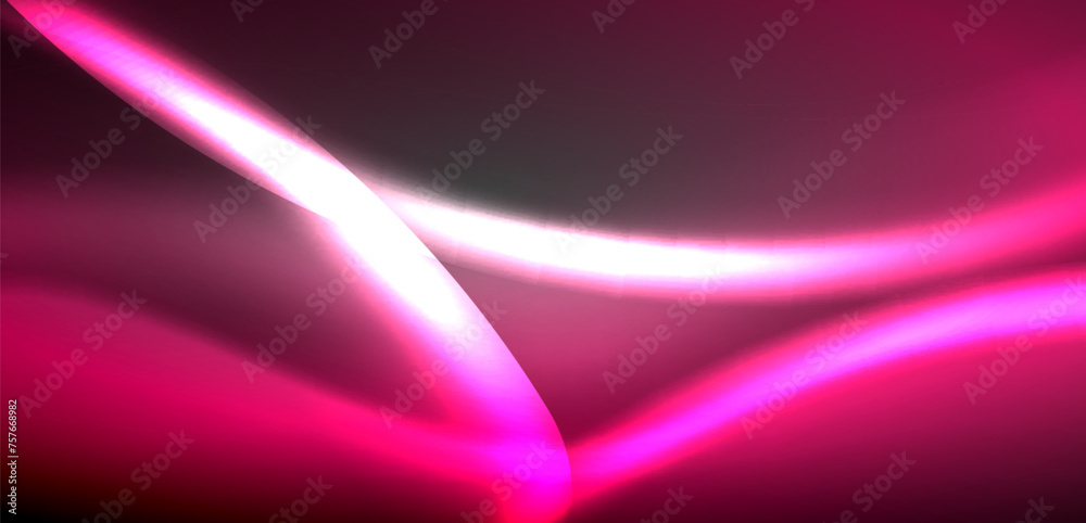 Neon-lit waves surge across background, mesmerizing dance of luminescence and motion. Dynamic backdrop captures essence of energy and modern aesthetics Neon-lit waves surge across background, mesmerizing dance of luminescence and motion. Dynamic backdrop captures essence of energy and modern aesthetics