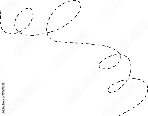 Line spiral dash. Element Design