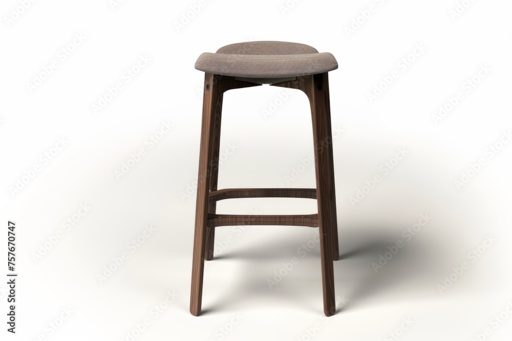3D Render of a contemporary bar stool, adding a touch of sophistication to kitchen counters or home bars, on isolated white background, Generative AI 3D Render of a contemporary bar stool, adding a touch of sophistication to kitchen counters or home bars, on isolated white background, Generative AI