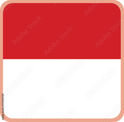 Red and White Ribbon. Indonesian Flag Vector