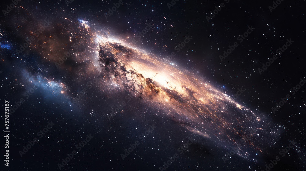 Milky Way universe background wallpaper