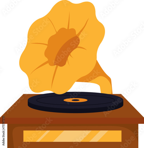 musical gramophone retro