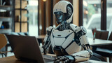 artificial intelligence robot doing office work