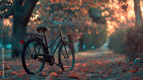 bicycle in the park photo