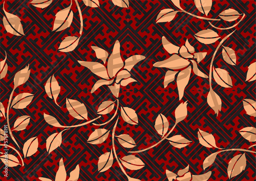Batik Indonesian: is a technique of wax-resist dyeing applied to whole cloth, or cloth made using this technique originated from Indonesia.