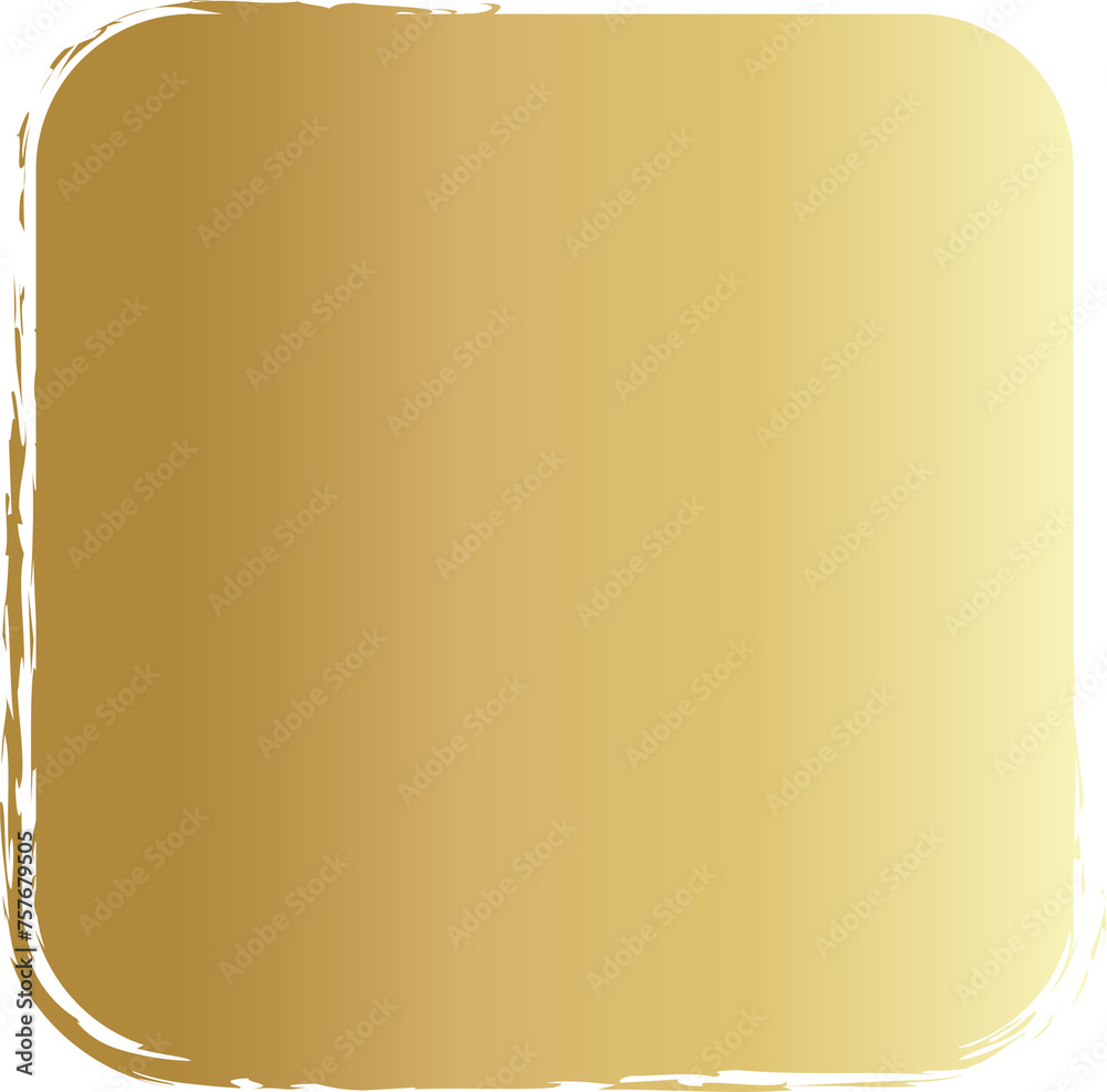 Rounded square golden frames. Luxury design Rounded square golden frames. Luxury design