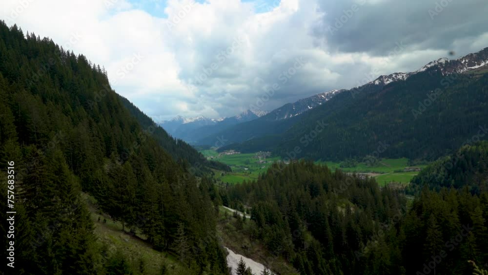 Timelapse of moving clouds in the mountains in sunny Tirol. Timelapse of moving clouds in the mountains in sunny Tirol.