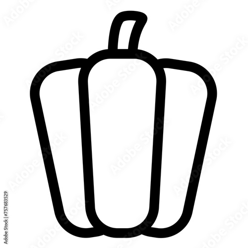 red bell pepper icon 