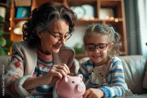 Glasses Galore: A Sweet Savings Session with Grandma and Granddaughter photo