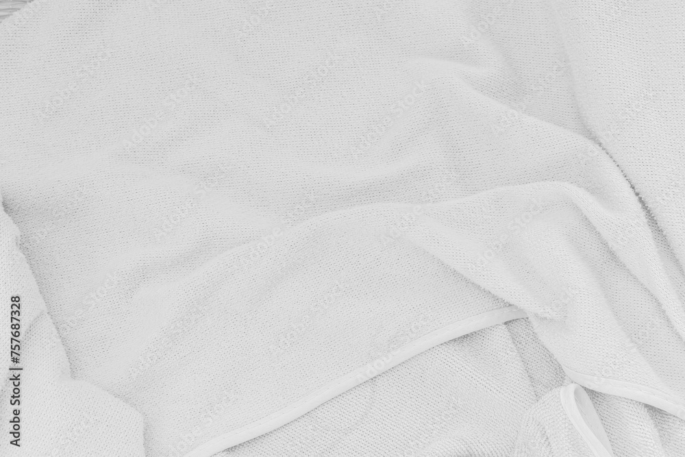 Abstract white cloth texture. White fabric surface background.