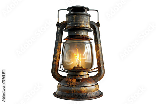 Vintage oil lamp on a background