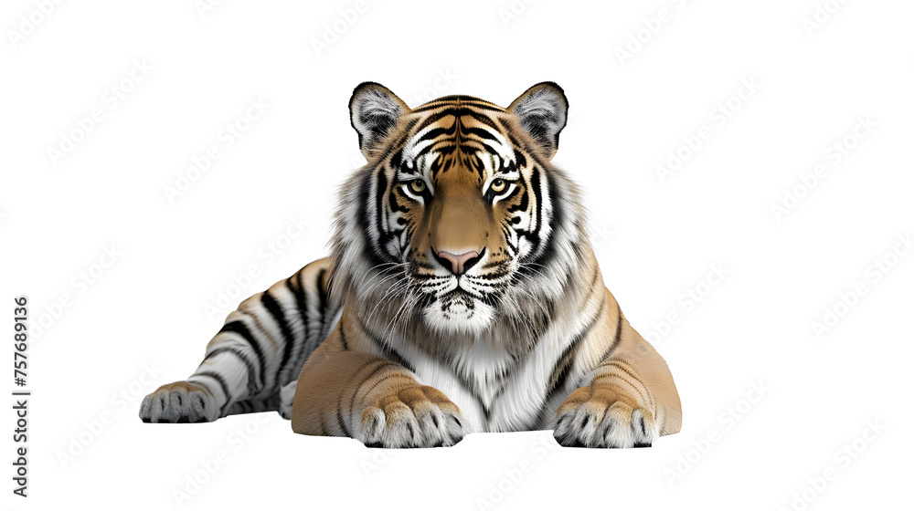 Obraz premium Tiger transparent background image