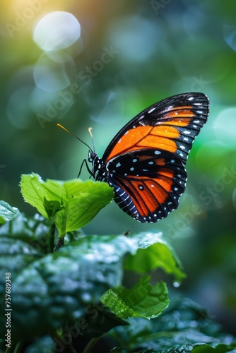 The beauty of butterfly in nature.