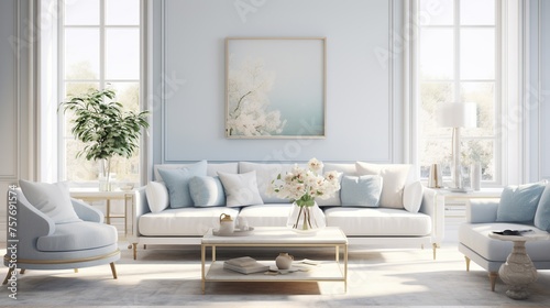 Interior design of modern elegant living room inspired with scandinavian sophistication  © Faisal