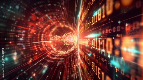 Depict the breaking of traditional codes by quantum computing
