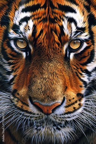 Tiger head photo for stunning phone wallpaper