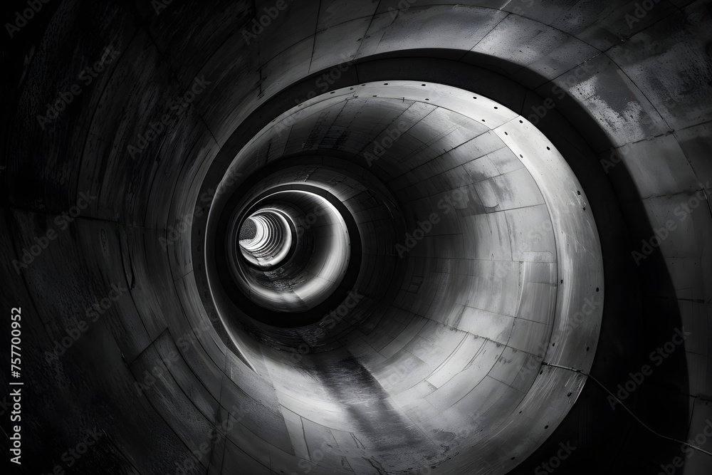 black and white spiral tunnel black and white spiral tunnel