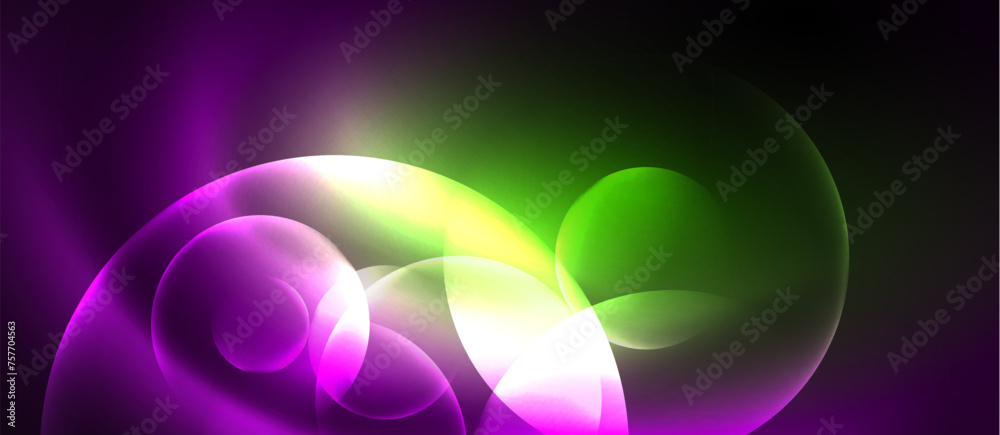 Shiny color neon glowing design. Vector Illustration For Wallpaper, Banner, Background, Card, Book Illustration, landing page