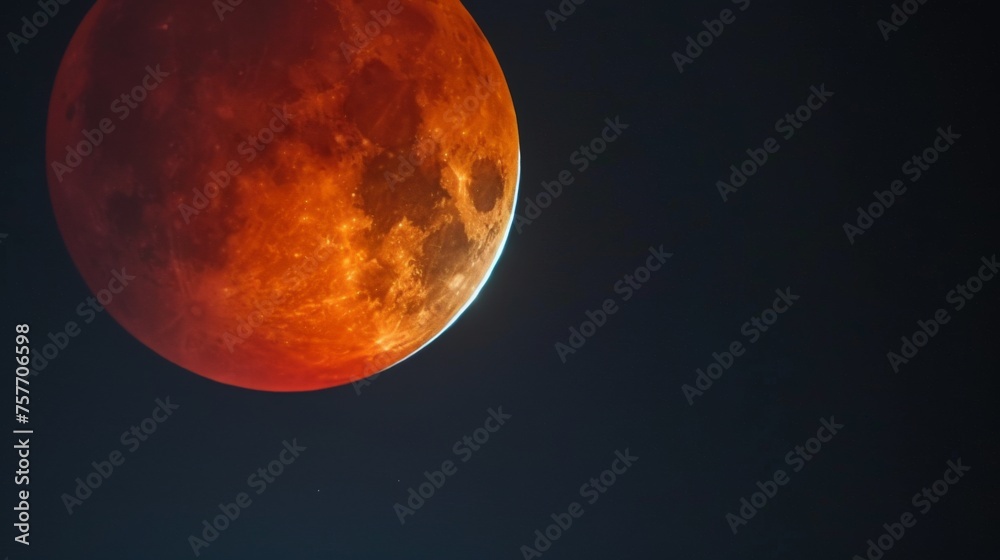 The blood moon phenomenon creates a spectacular vision as it emits a ...