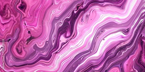 Detailed close-up of a pink and purple marble showcasing intricate patterns and colors