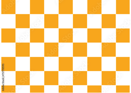Yellow Checkerboard Background Vector Abstract Seamless Pattern popular grid pattern Print on the wall or the tablecloth
