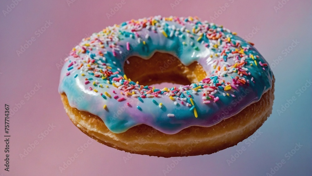 a donut coated with an iridescent glossy glaze that mirrors a pastel rainbow with swirls of ethereal pastel nebulas covered in colorful sprinkles,donut with sprinkles a donut coated with an iridescent glossy glaze that mirrors a pastel rainbow with swirls of ethereal pastel nebulas covered in colorful sprinkles,donut with sprinkles