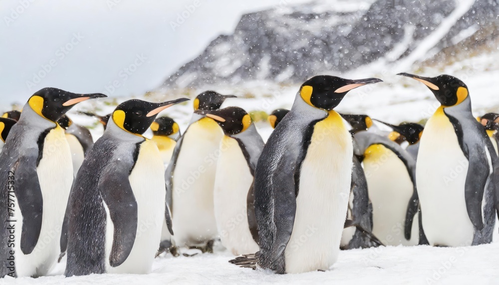 Obraz premium King Penguin at Volunteer Point, Falkland Island 