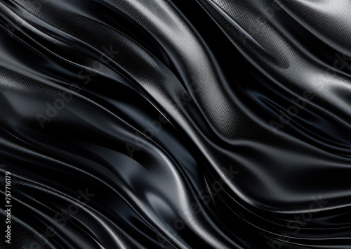 Abstract black liquid texture background