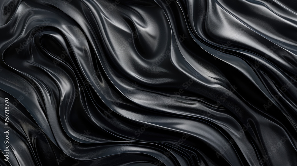 Obraz premium Black liquid melting background