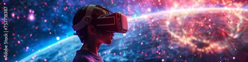 Neuro simulation experience of intergalactic travel users connected by a cosmic web of data