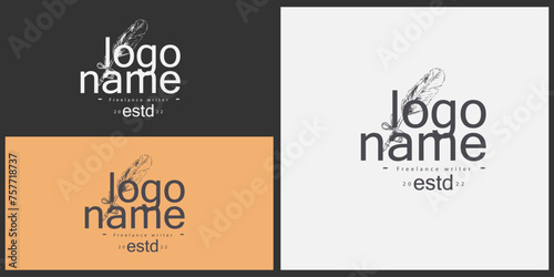 Iconic Wordsmith: Designing Writer Logo Icons.