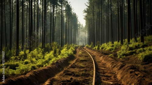 reforestation express hope and efforts to rehabilitate forests, #757719507