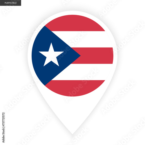 Puerto Rico marker flag icon isolated white background. Puerto Rico pin flag icon with white border on white background. Free Download Puerto Rico marker flag icon isolated white background. Puerto Rico pin flag icon with white border on white background. - GFXLoad