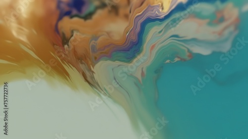 Abstract background. Blue  yellow and green colors. Marble texture.