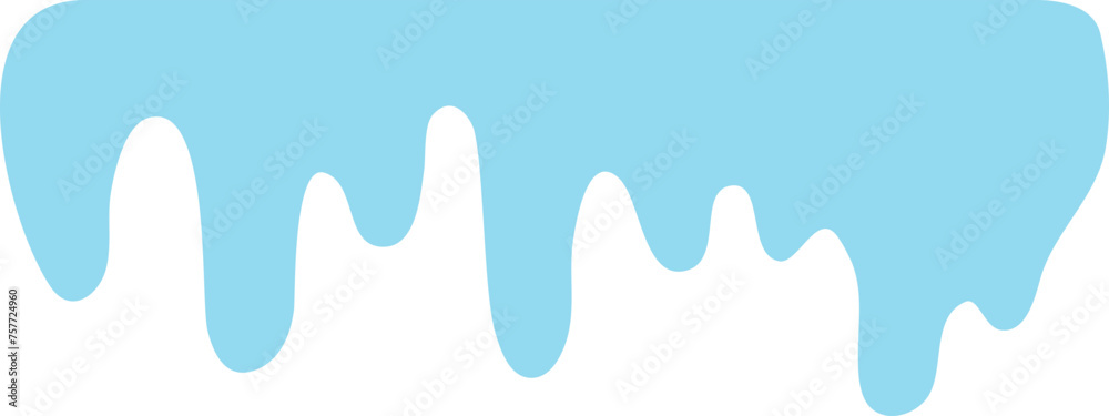 Blue Drip Border